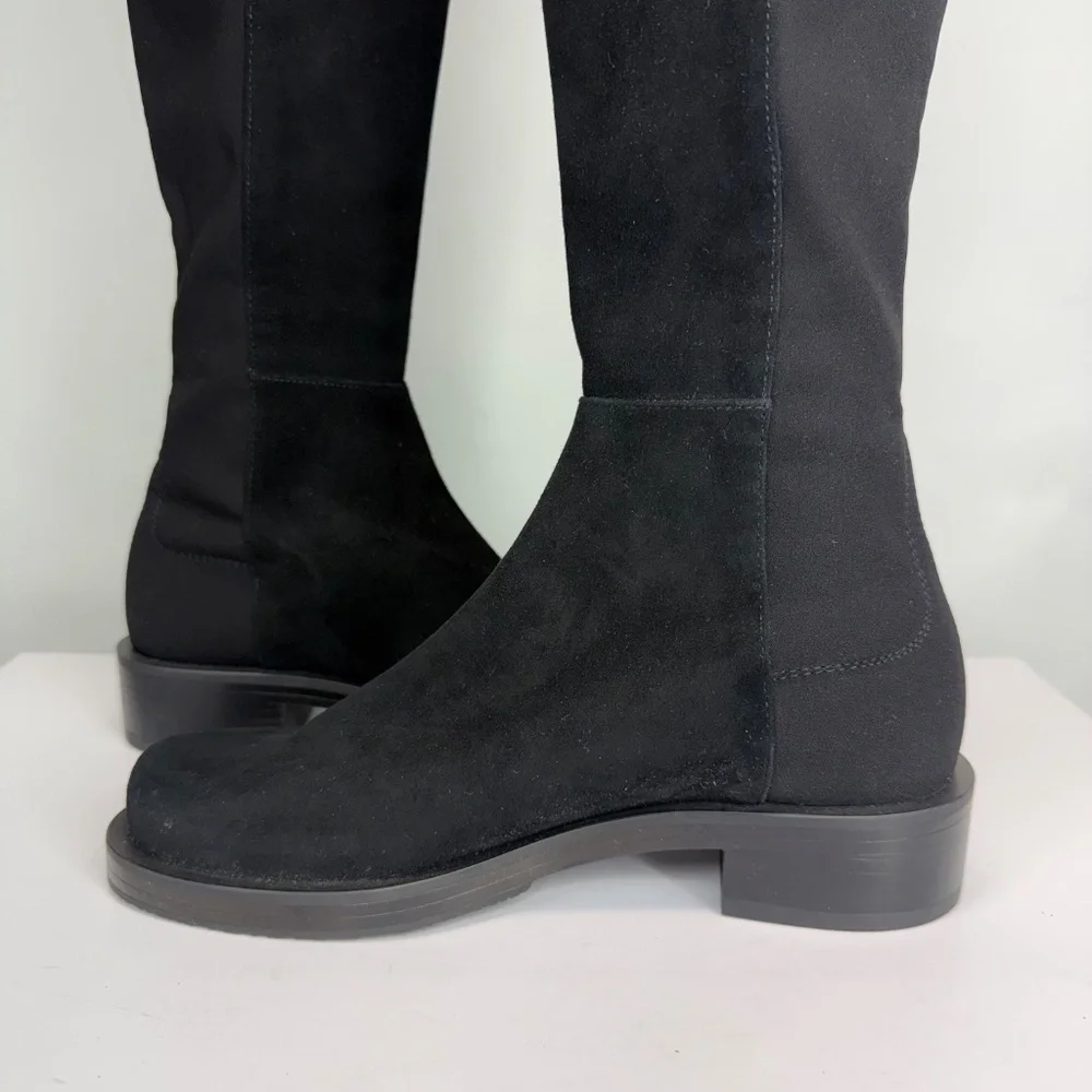 New Stuart Weitzman 5050 Bold Over The Knee Boot Black Sz 6.5